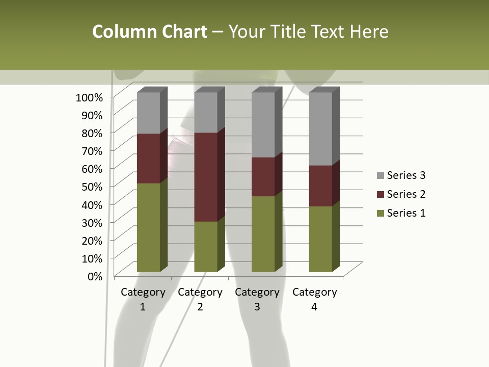 A Woman In A Sports Bra Top Is Holding A Pole PowerPoint Template