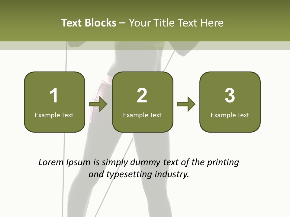 A Woman In A Sports Bra Top Is Holding A Pole PowerPoint Template