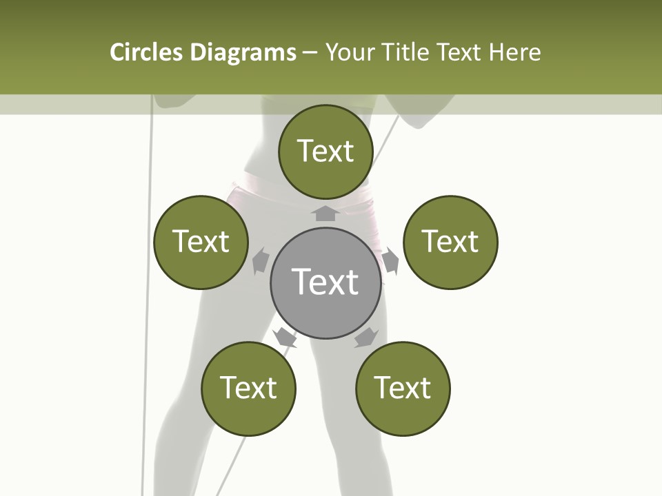 A Woman In A Sports Bra Top Is Holding A Pole PowerPoint Template