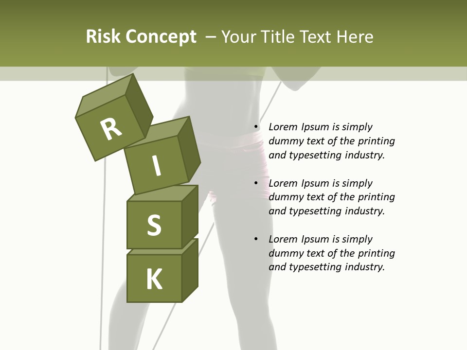 A Woman In A Sports Bra Top Is Holding A Pole PowerPoint Template