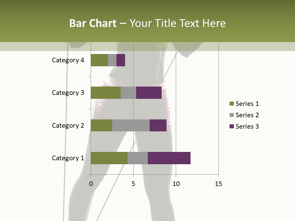 A Woman In A Sports Bra Top Is Holding A Pole PowerPoint Template