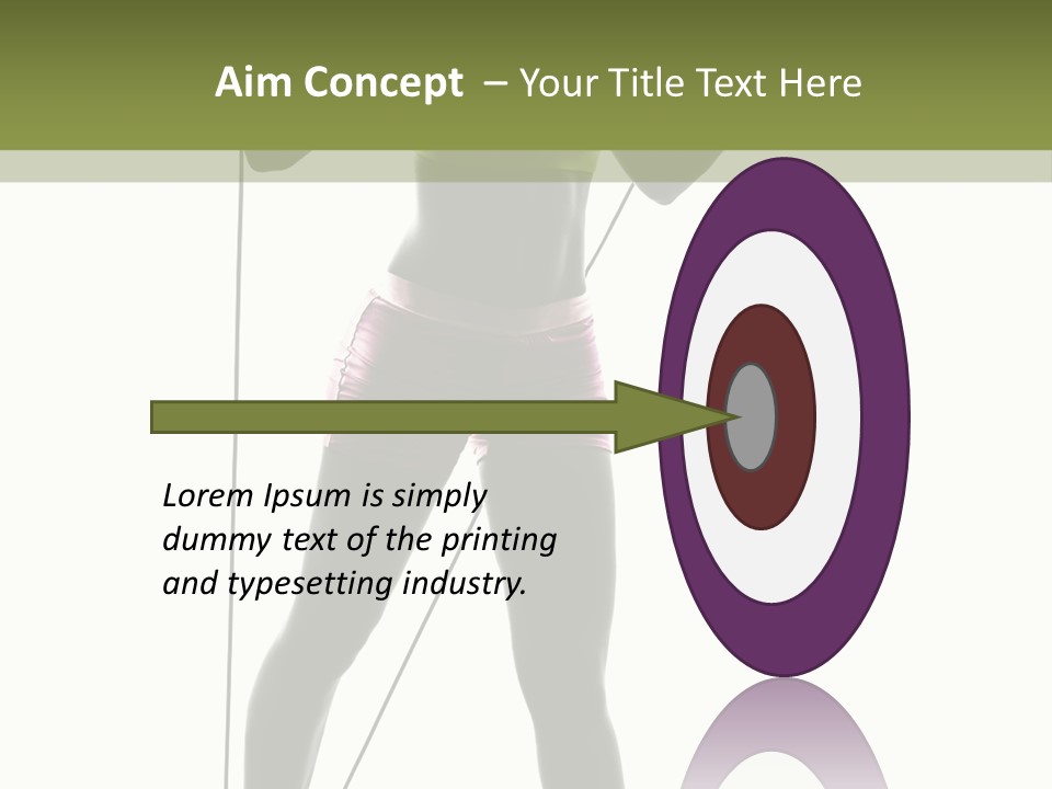 A Woman In A Sports Bra Top Is Holding A Pole PowerPoint Template