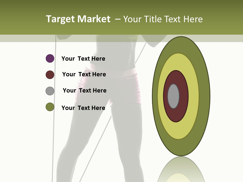 A Woman In A Sports Bra Top Is Holding A Pole PowerPoint Template