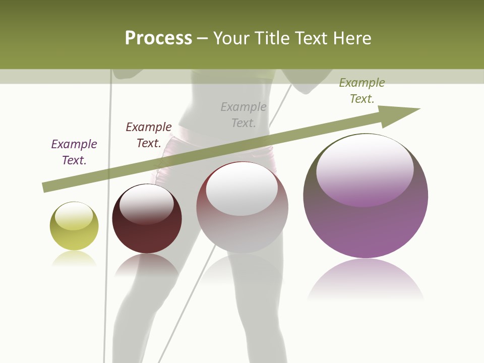 A Woman In A Sports Bra Top Is Holding A Pole PowerPoint Template