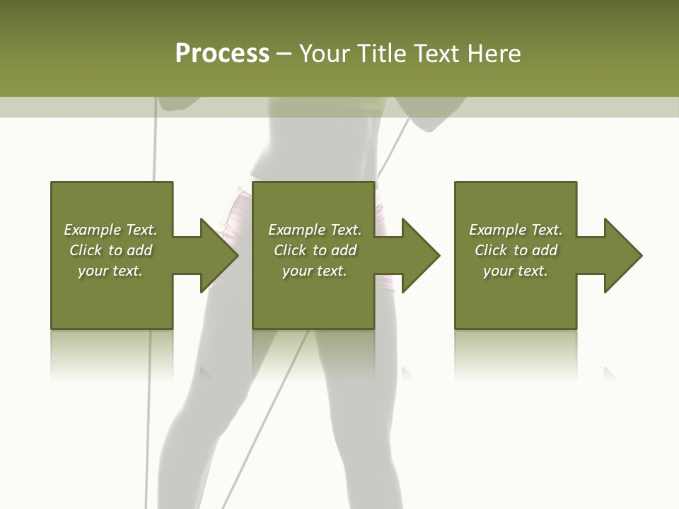 A Woman In A Sports Bra Top Is Holding A Pole PowerPoint Template