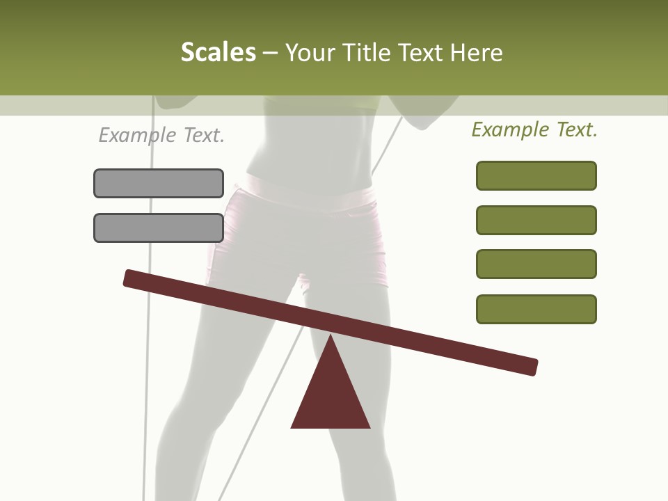 A Woman In A Sports Bra Top Is Holding A Pole PowerPoint Template