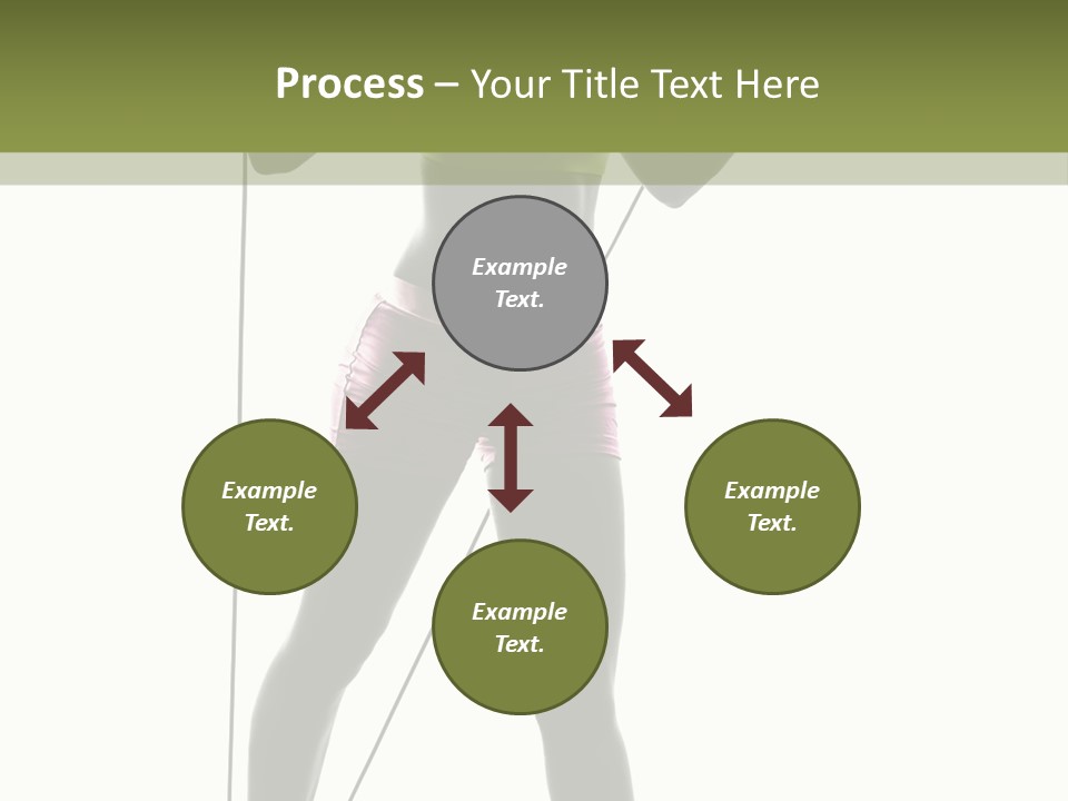 A Woman In A Sports Bra Top Is Holding A Pole PowerPoint Template