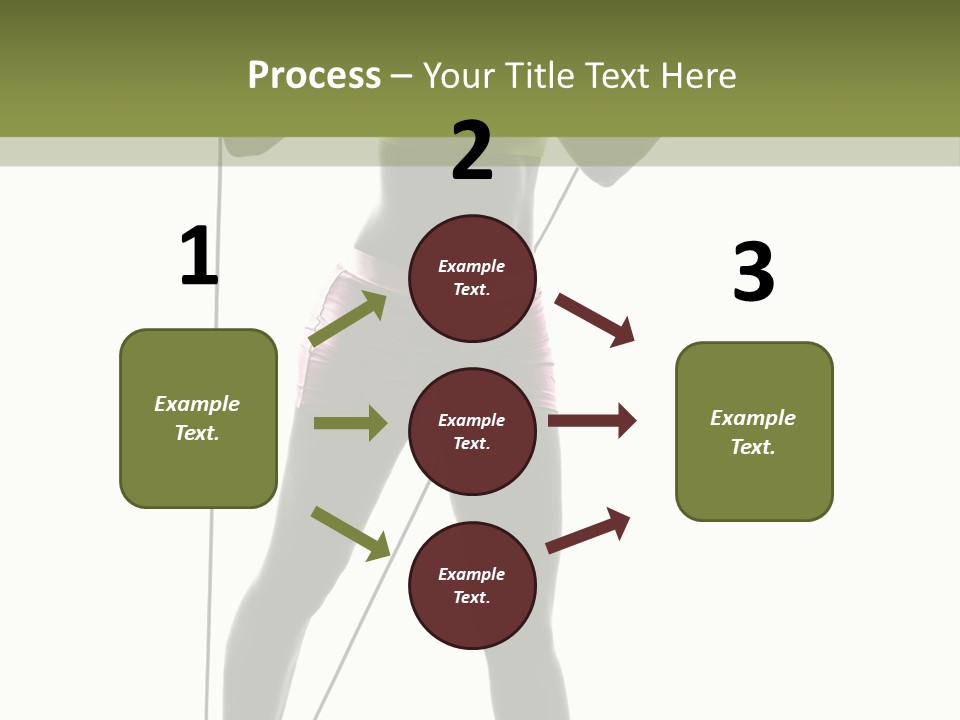 A Woman In A Sports Bra Top Is Holding A Pole PowerPoint Template