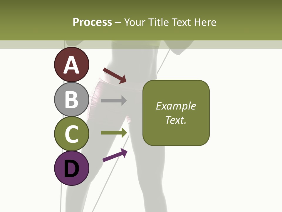 A Woman In A Sports Bra Top Is Holding A Pole PowerPoint Template