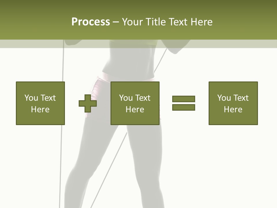 A Woman In A Sports Bra Top Is Holding A Pole PowerPoint Template