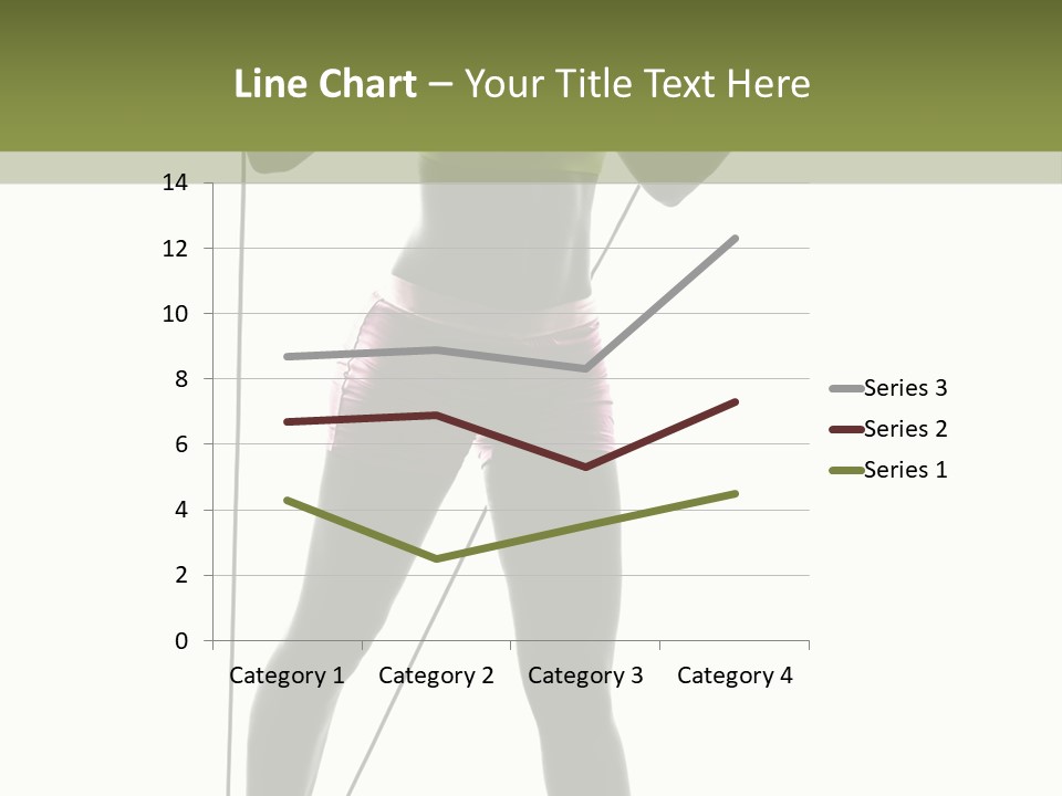 A Woman In A Sports Bra Top Is Holding A Pole PowerPoint Template