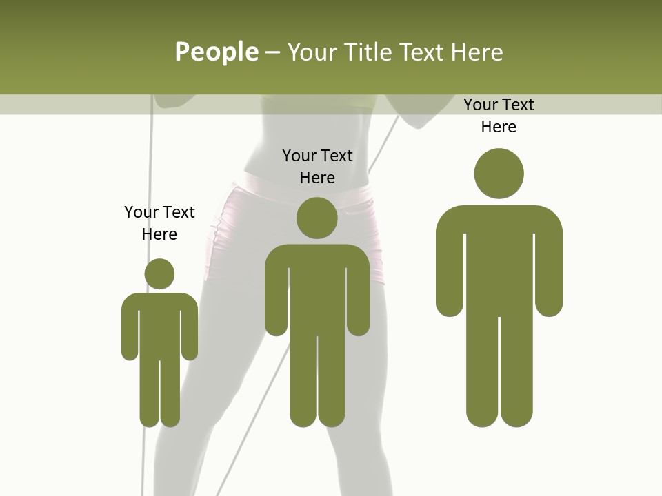 A Woman In A Sports Bra Top Is Holding A Pole PowerPoint Template