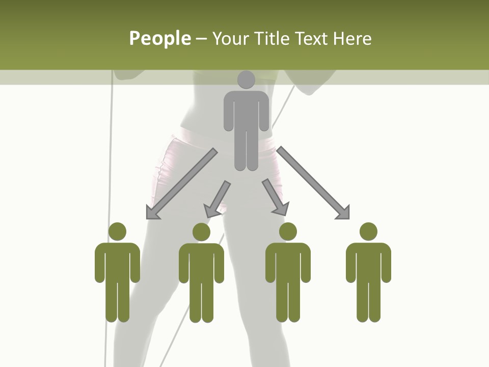 A Woman In A Sports Bra Top Is Holding A Pole PowerPoint Template