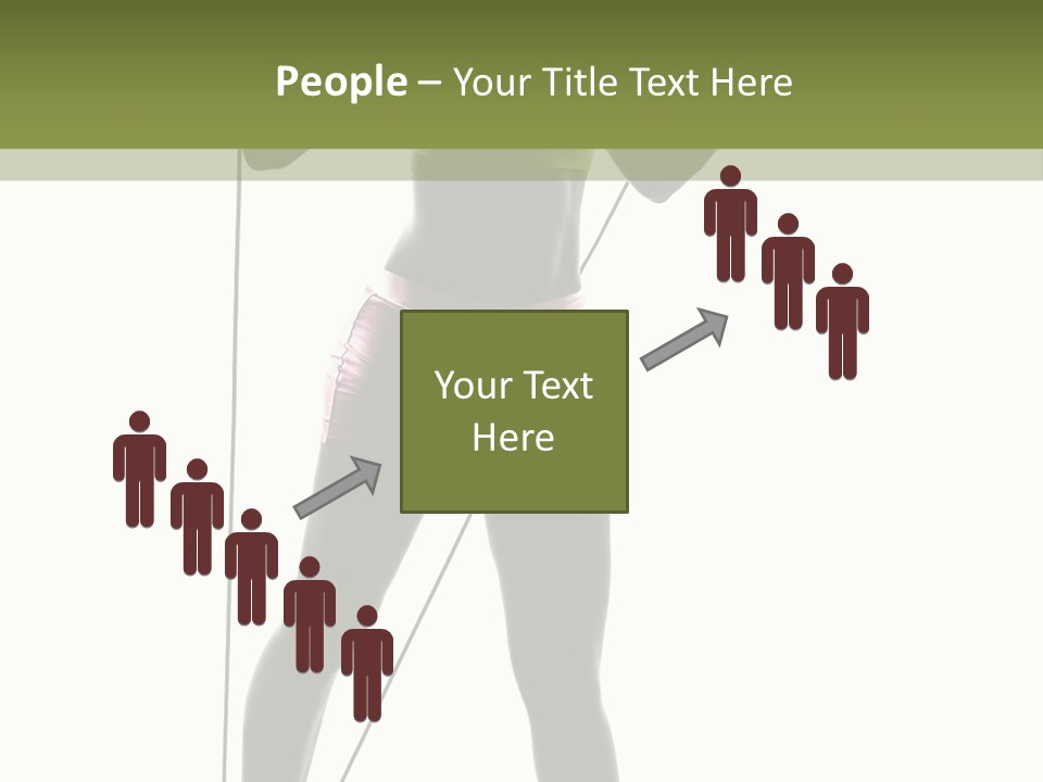 A Woman In A Sports Bra Top Is Holding A Pole PowerPoint Template