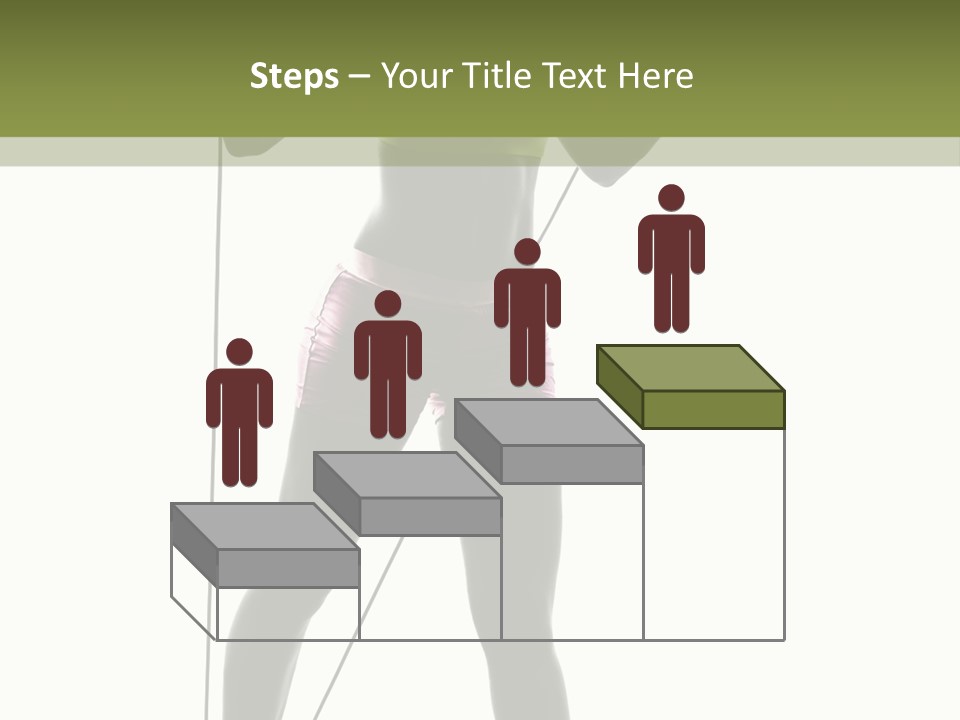 A Woman In A Sports Bra Top Is Holding A Pole PowerPoint Template