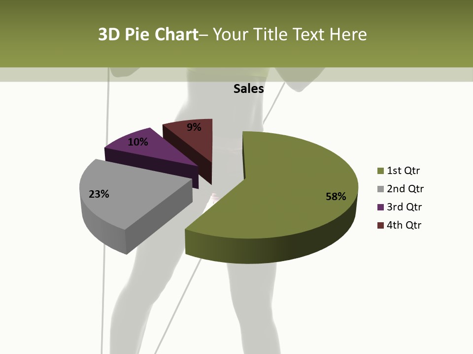 A Woman In A Sports Bra Top Is Holding A Pole PowerPoint Template