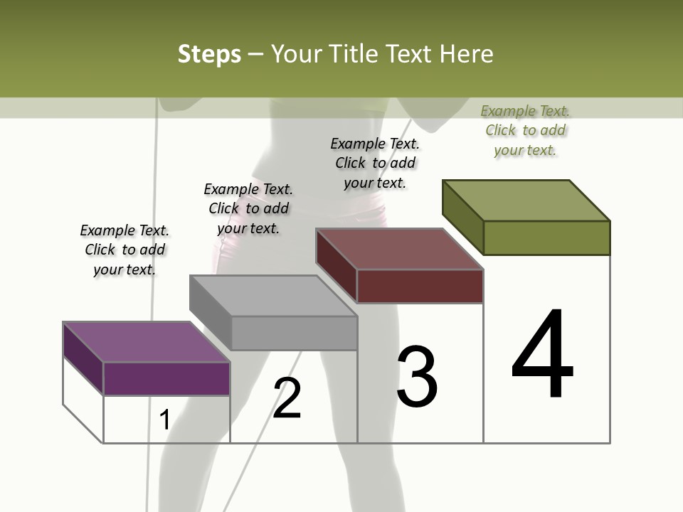 A Woman In A Sports Bra Top Is Holding A Pole PowerPoint Template