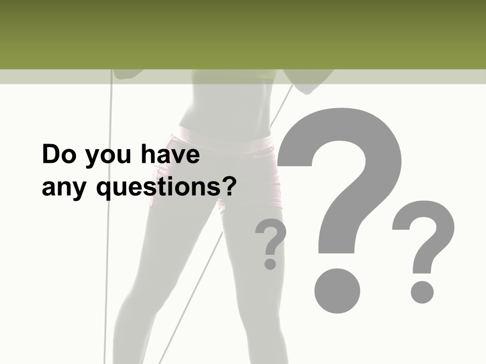 A Woman In A Sports Bra Top Is Holding A Pole PowerPoint Template