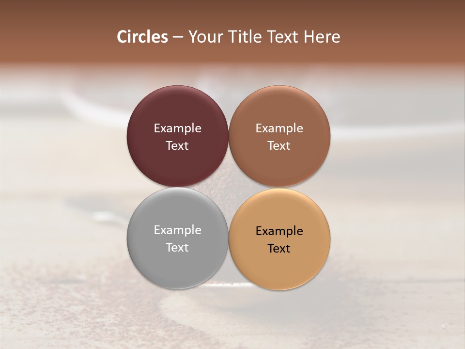A Spoon Full Of Chocolate Powder Next To A Plate Of Chocolate Balls PowerPoint Template