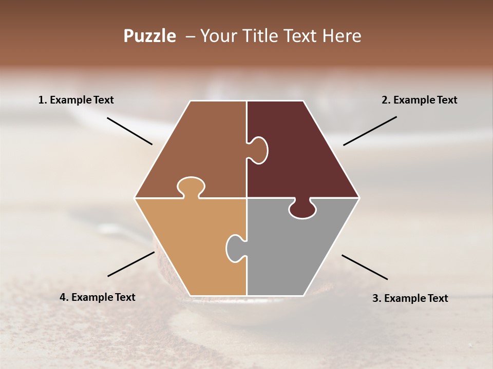 A Spoon Full Of Chocolate Powder Next To A Plate Of Chocolate Balls PowerPoint Template