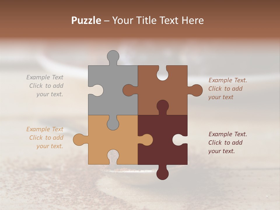 A Spoon Full Of Chocolate Powder Next To A Plate Of Chocolate Balls PowerPoint Template