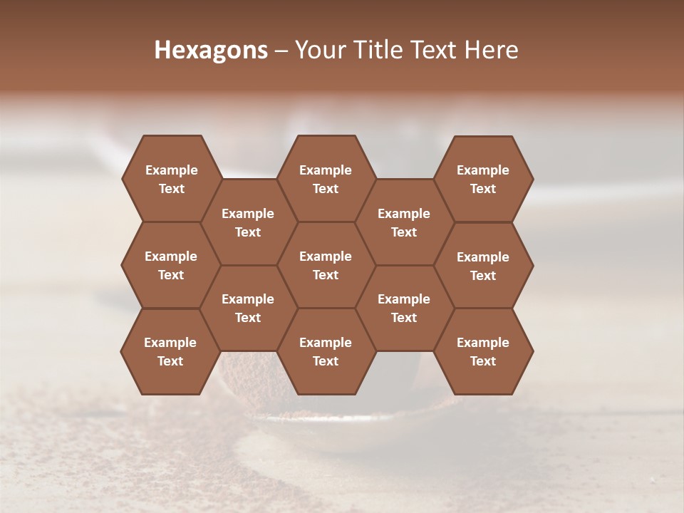 A Spoon Full Of Chocolate Powder Next To A Plate Of Chocolate Balls PowerPoint Template