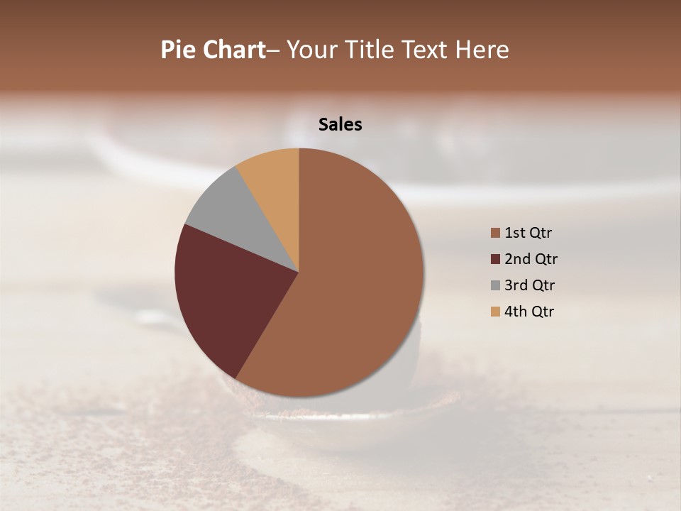 A Spoon Full Of Chocolate Powder Next To A Plate Of Chocolate Balls PowerPoint Template