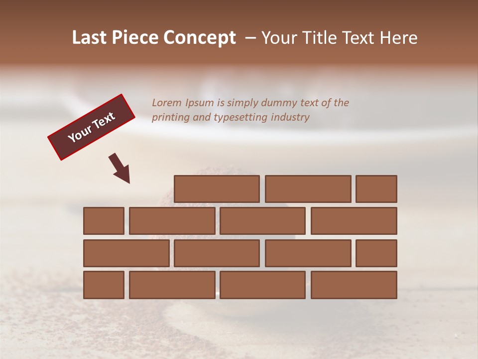 A Spoon Full Of Chocolate Powder Next To A Plate Of Chocolate Balls PowerPoint Template