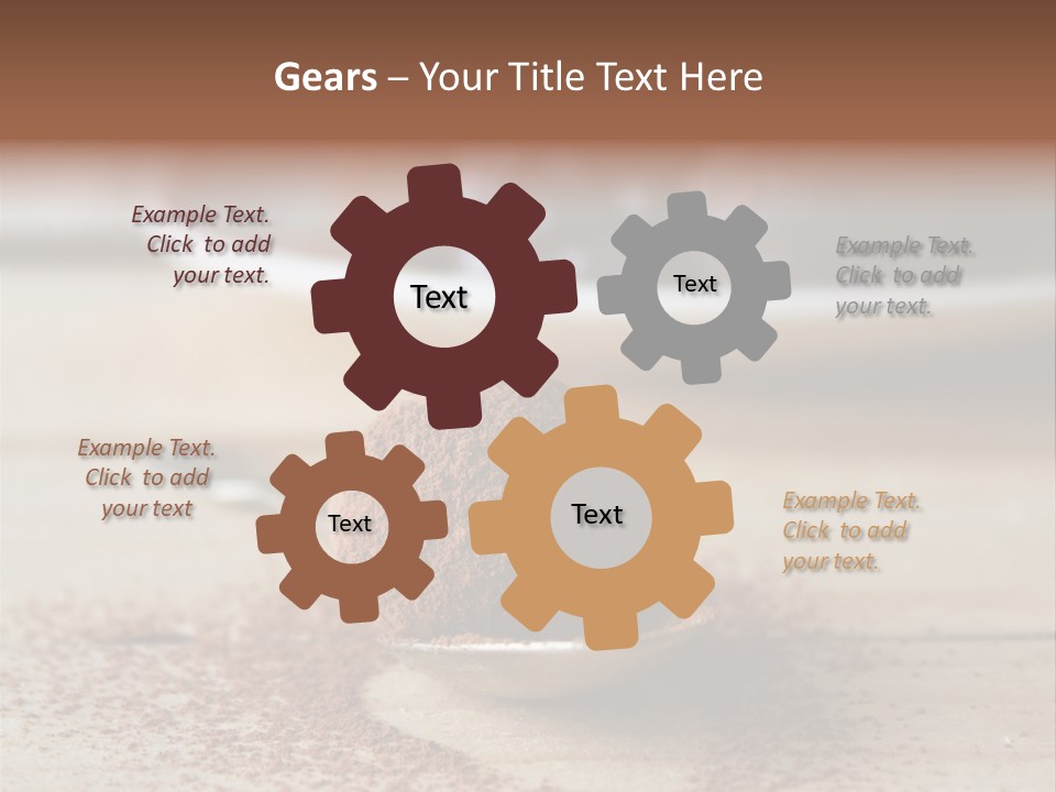 A Spoon Full Of Chocolate Powder Next To A Plate Of Chocolate Balls PowerPoint Template