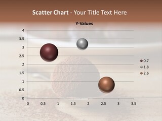 A Spoon Full Of Chocolate Powder Next To A Plate Of Chocolate Balls PowerPoint Template