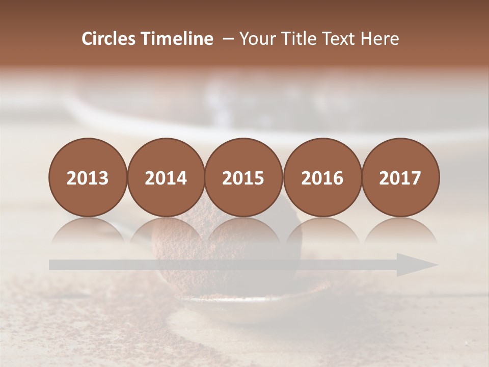 A Spoon Full Of Chocolate Powder Next To A Plate Of Chocolate Balls PowerPoint Template