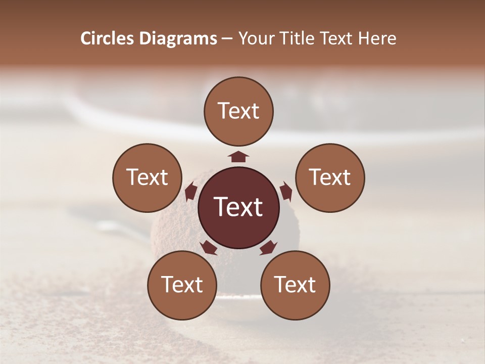 A Spoon Full Of Chocolate Powder Next To A Plate Of Chocolate Balls PowerPoint Template