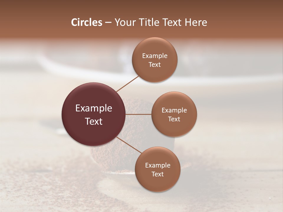 A Spoon Full Of Chocolate Powder Next To A Plate Of Chocolate Balls PowerPoint Template