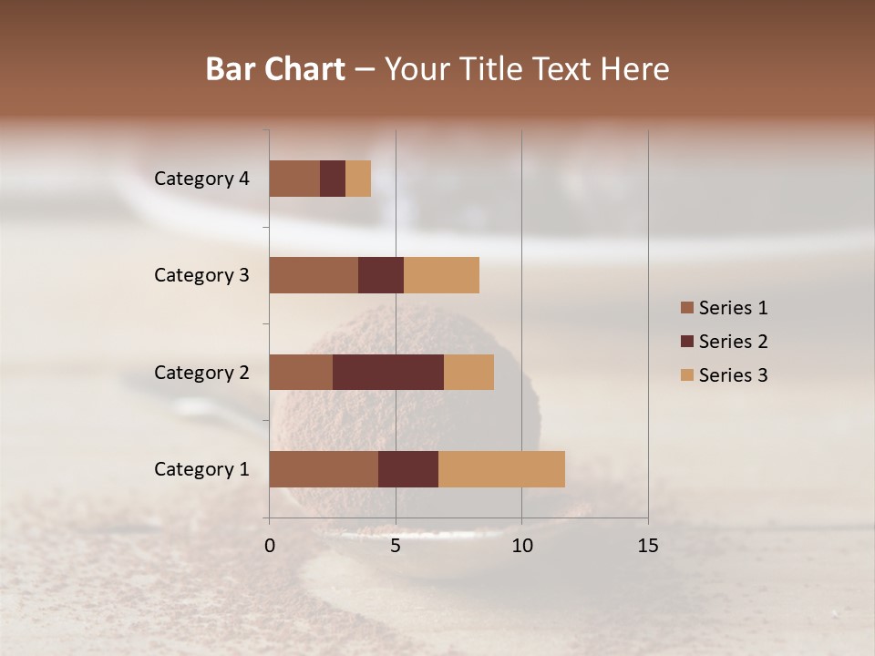 A Spoon Full Of Chocolate Powder Next To A Plate Of Chocolate Balls PowerPoint Template