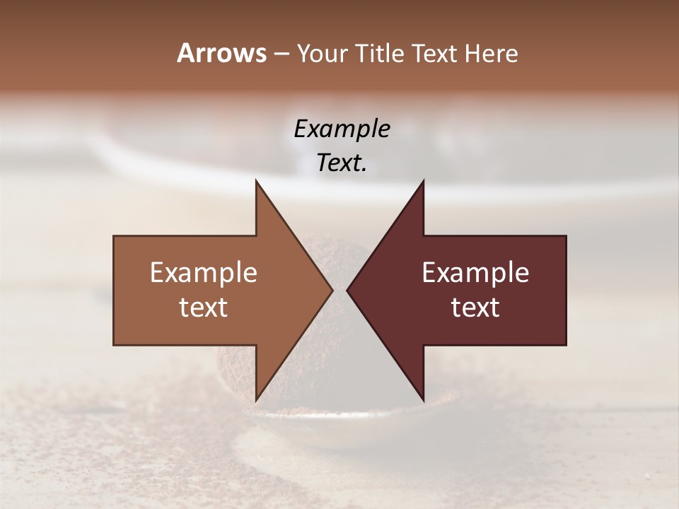 A Spoon Full Of Chocolate Powder Next To A Plate Of Chocolate Balls PowerPoint Template