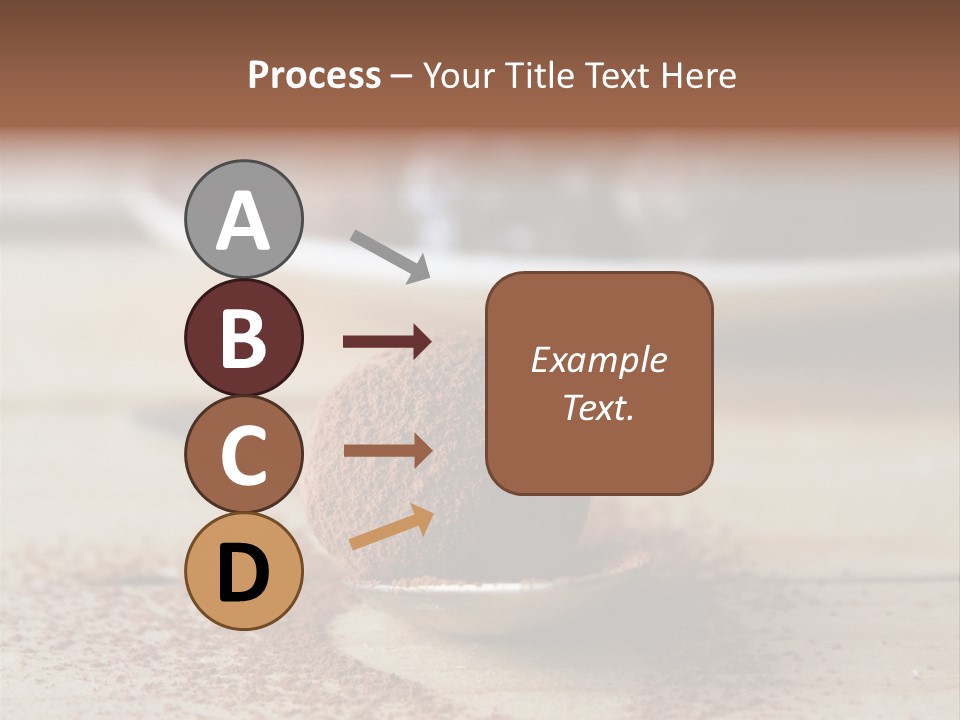 A Spoon Full Of Chocolate Powder Next To A Plate Of Chocolate Balls PowerPoint Template