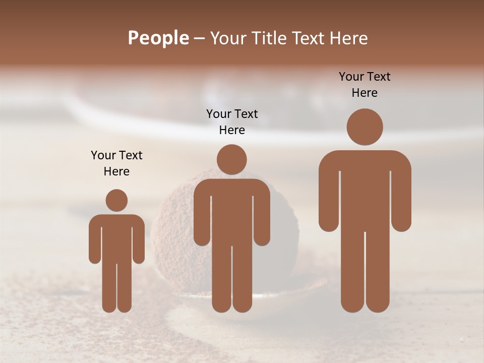 A Spoon Full Of Chocolate Powder Next To A Plate Of Chocolate Balls PowerPoint Template