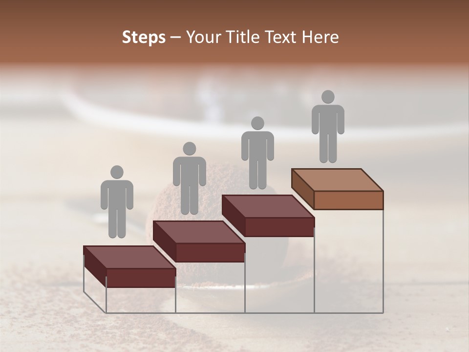 A Spoon Full Of Chocolate Powder Next To A Plate Of Chocolate Balls PowerPoint Template