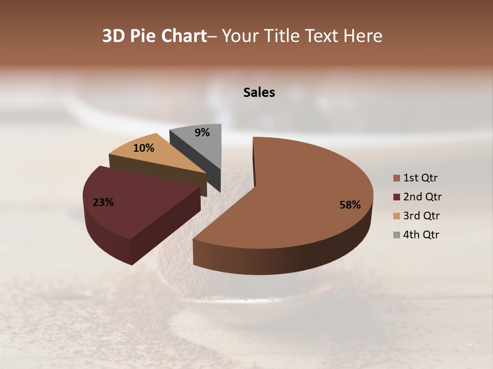 A Spoon Full Of Chocolate Powder Next To A Plate Of Chocolate Balls PowerPoint Template