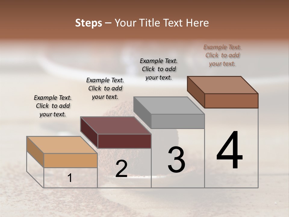 A Spoon Full Of Chocolate Powder Next To A Plate Of Chocolate Balls PowerPoint Template
