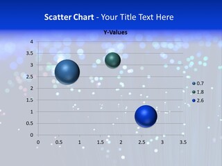 A Powerpoint Presentation With A Lot Of Blue Lights PowerPoint Template