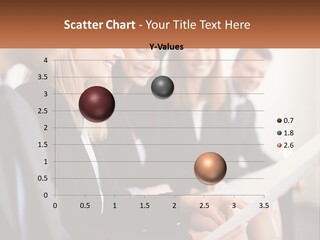A Group Of Business People Sitting At A Table PowerPoint Template