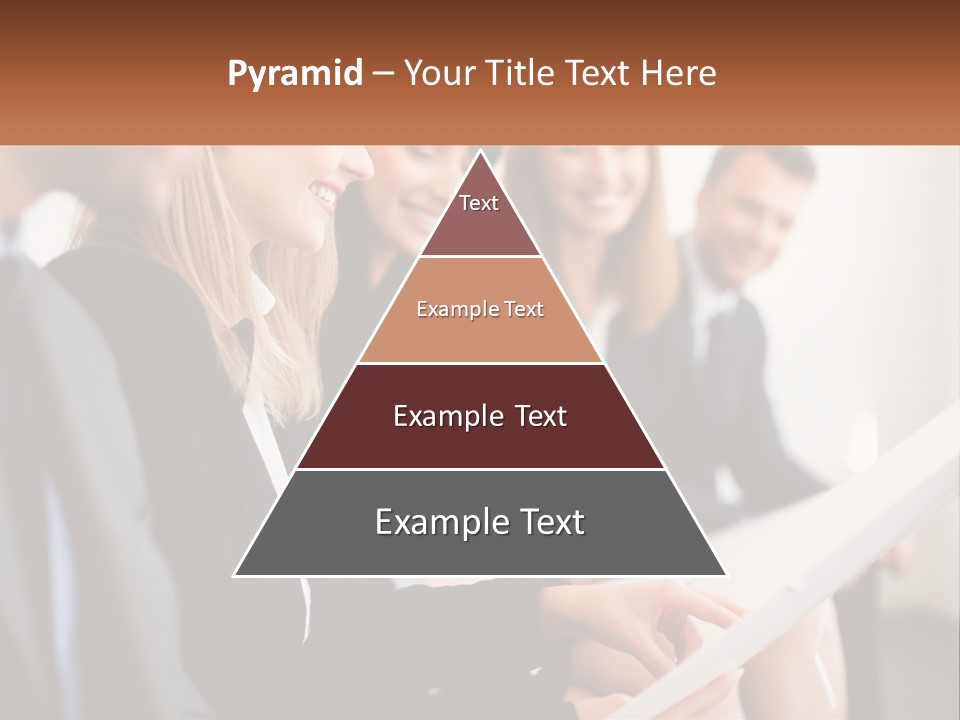 A Group Of Business People Sitting At A Table PowerPoint Template