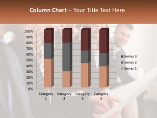 A Group Of Business People Sitting At A Table PowerPoint Template