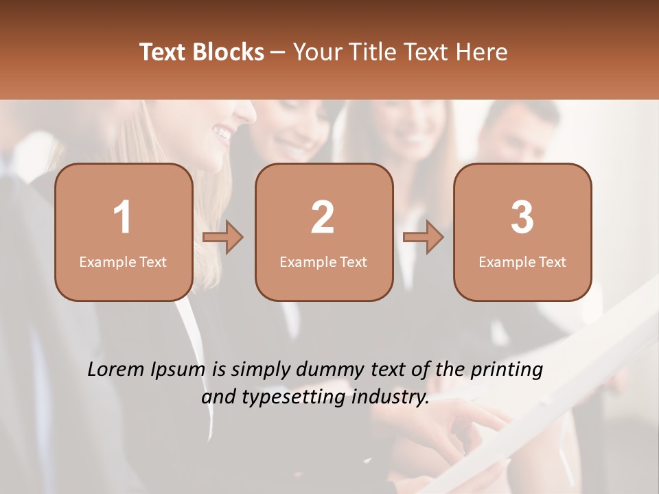 A Group Of Business People Sitting At A Table PowerPoint Template