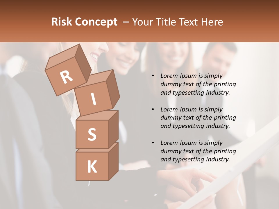 A Group Of Business People Sitting At A Table PowerPoint Template