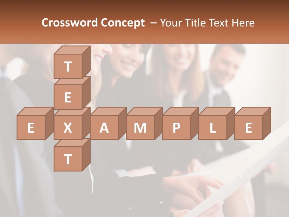 A Group Of Business People Sitting At A Table PowerPoint Template