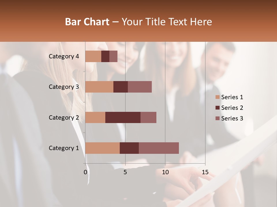 A Group Of Business People Sitting At A Table PowerPoint Template