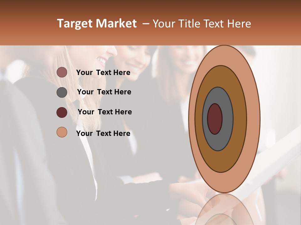 A Group Of Business People Sitting At A Table PowerPoint Template