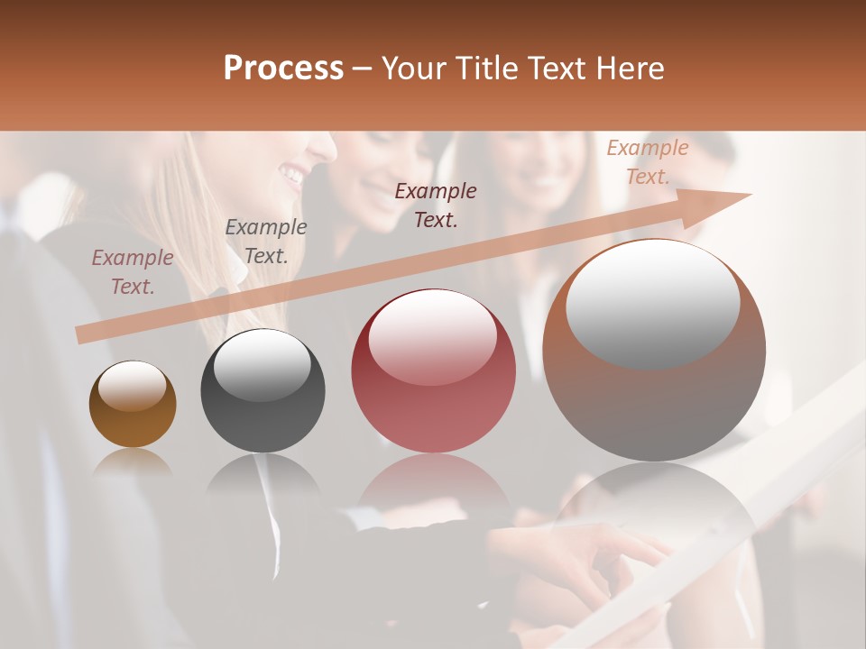 A Group Of Business People Sitting At A Table PowerPoint Template